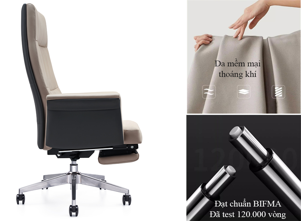 Chất liệu cao cấp bề thế của ghế 6901A