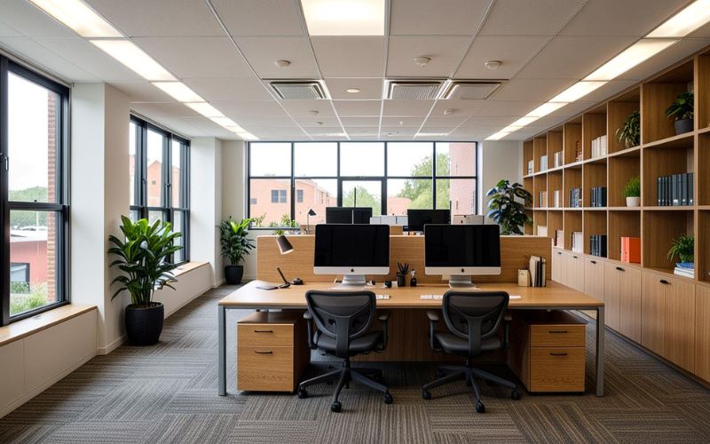 Có thể đặt hộc tủ di động dưới gầm bàn làm việc
