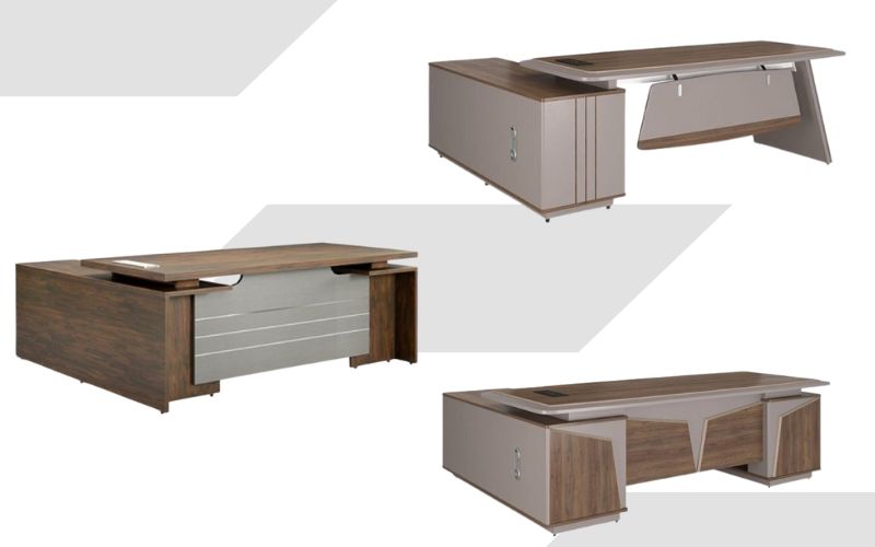 Bàn làm việc làm từ chất liệu gỗ công nghiệp