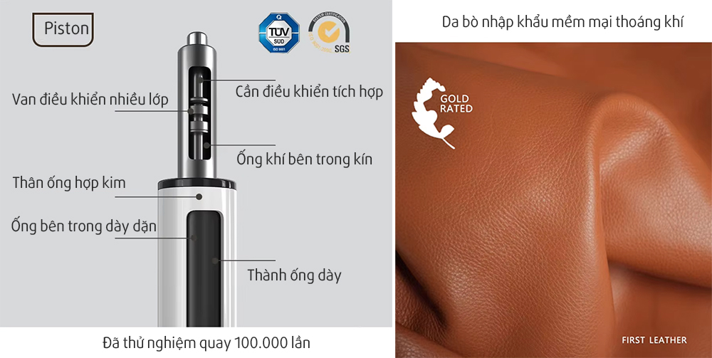 Trải nghiệm êm ái cấu trúc vững chãi với ghế 6660A