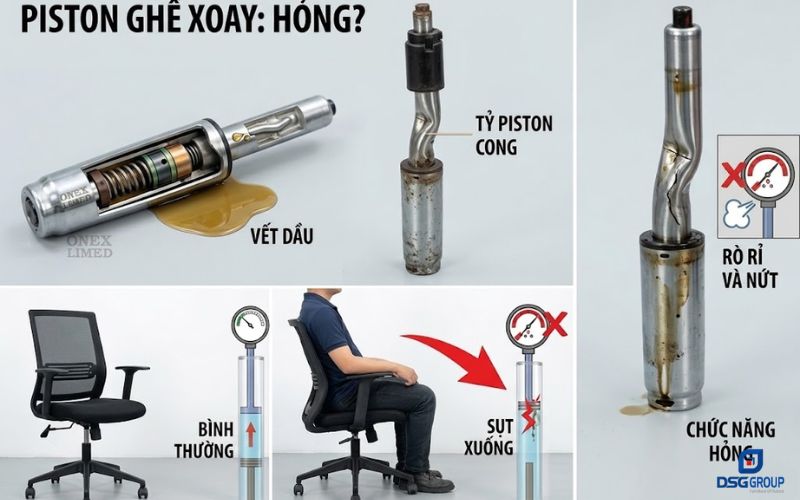 Những dấu hiệu của piston bị hỏng