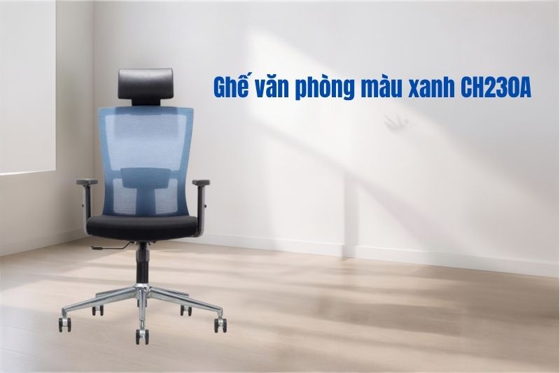 Mẫu ghế công thái học màu xanh đẹp ảnh 7
