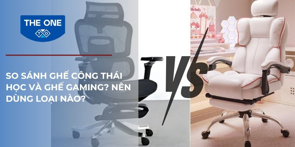 So sánh ghế côn thái học và ghế gaming