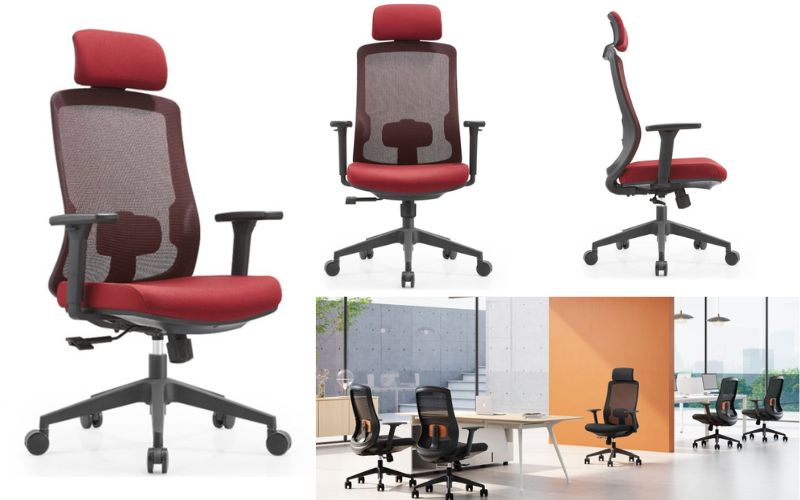 Thiết kế trẻ trung hiện đại với ghế LM189A màu đỏ